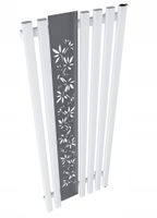GRZEJNIK DEKORACYJNY -FLOWER 1800/600 BIAŁY MAT