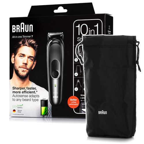 MASZYNKA DO WŁOSÓW TRYMER DO BRODY NOSA USZU GOLARKA BRAUN MGK7WCA-GIGAPACK na Arena.pl