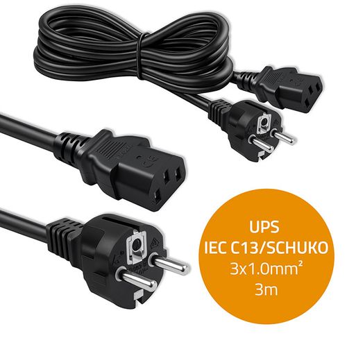 Qoltec kabel zasilający Schuko-IEC C13 3m na Arena.pl