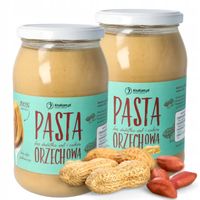 2x Pasta orzechowa i arachidowa Krukam 900g 100% orzechowe orzechów