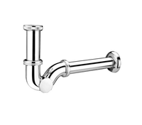 SYFON BIDETOWY RUROWY CHROMOWANY POŁYSK 1 1/4"x32mm SOLIDNY 225CB MCALPINE