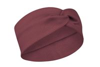 MIS GATOS szeroka opaska ze splotem prążkowana róż marsala 50-52