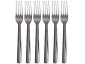 6x widelec widelce stołowe obiadowe 6szt zestaw sztućców gładki kwadratowy