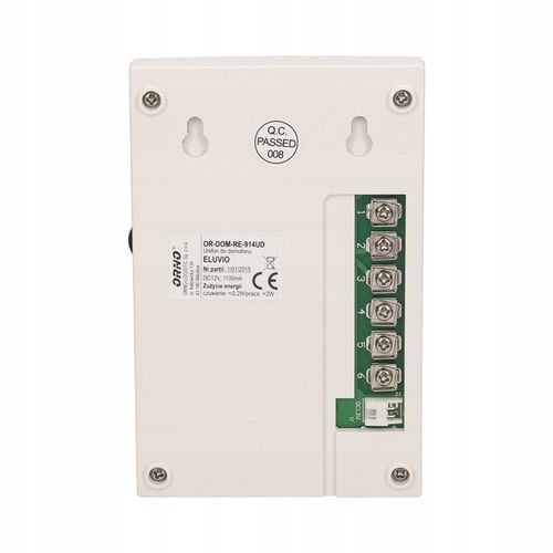 Domofon bezsłuchawkowy biały brama furtka na Arena.pl