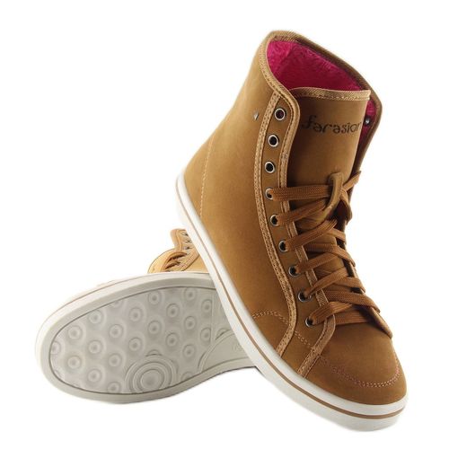 Trampki na futerku 8938 camel r.41 na Arena.pl