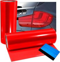 FOLIA DO LAMP 2M CZERWONA Z RAKLĄ