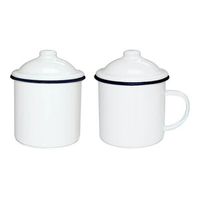 Kubeczek emaliowany z przykrywką Sublimacja Termotransfer