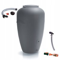Zbiornik AQUACAN 440 l + przyłącza | Szary, Pojemność: 440 l, Wymiary 76x82x126 cm, Kolor Szary, Waterform, Prosperplast