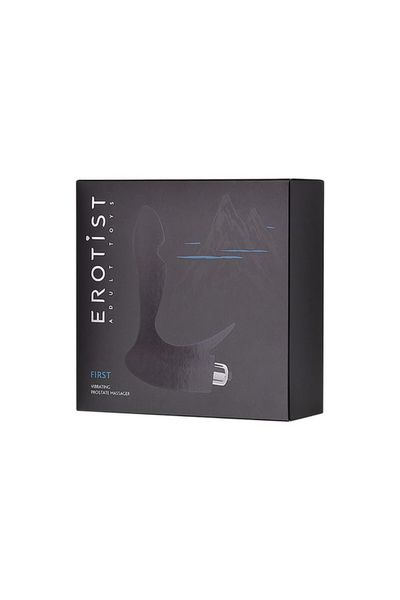 EROTIST First prostate stimulator, silicone, black, 14.4 cm zdjęcie 6