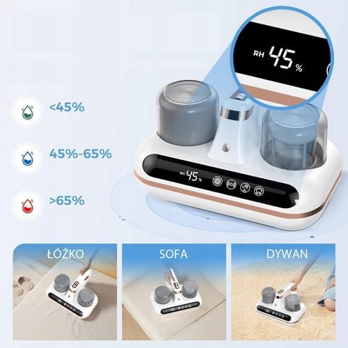 ANTYBAKTERYJNY ODKURZACZ RĘCZNY UV 10Kpa IDEALNY DO MATERACY I ROZTOCZY na Arena.pl