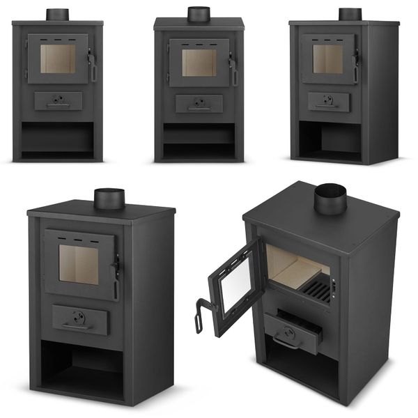 Piec kominek wolnostojący stalowy BLIST B1e 12KW dobra jakośc do 120m2 Ekoprojekt zdjęcie 4