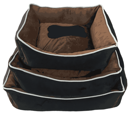 Legowisko dla psa brązowe S prostokątne COUCH 46x34cm na Arena.pl