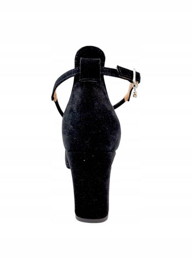 Prestige 2045/OBL czarne czółenka damskie słupek skóra eleganckie r.37 na Arena.pl