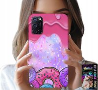 ETUI DO OPPO A52 - SŁODKIE DONUTY Z LUKREM W TLE + SZKŁO