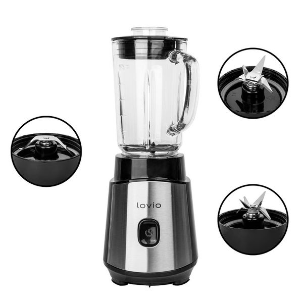 Blender kielichowy młynek do kawy i orzechów LOVIO LVJBL001 900W zdjęcie 9