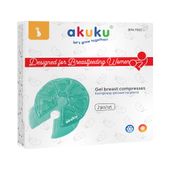 AKUKU Kompresy żelowe na obolałe piersi - ciepło / zimno 1 op. - 2 szt.