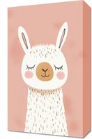 Obraz 30x50cm Wzory dla Dzieci, Dziewczynki i Chłopca - Lama