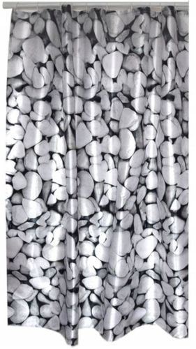 ZASŁONA ZASŁONKA PRYSZNICOWA MATERIAŁOWA WIESZAKAMI KÓŁKAMI KABINY 180x180 na Arena.pl