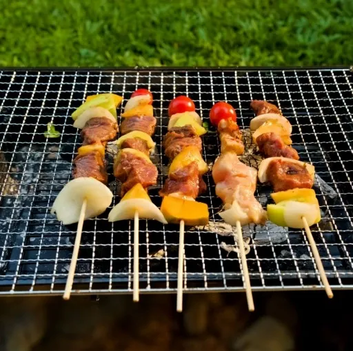 GRILL TURYSTYCZNY PRZENOŚNY SKŁADANY WALIZKA Kempingowy Prostokatny zdjęcie 4