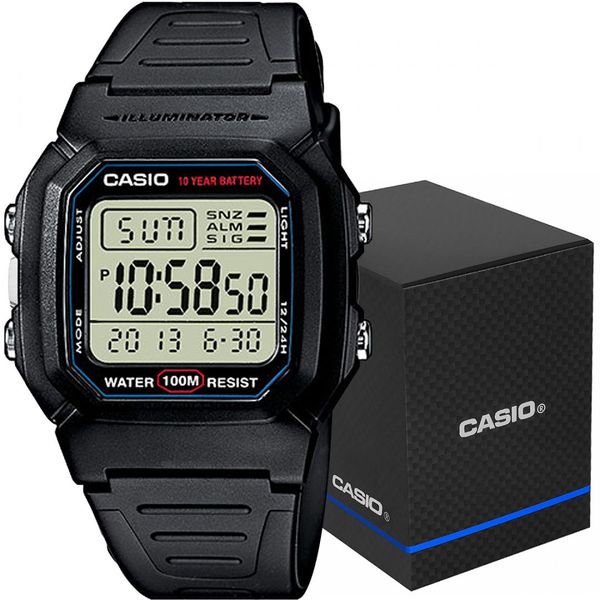 zegarek męski casio w-800h-1aves + box zdjęcie 1