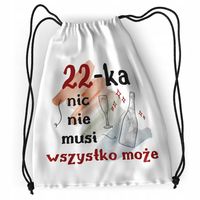 Plecak Urodziny 22 22Gie Sportowy Szkolny Worek Z Nadrukiem Ze Zdjęciem