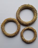 Wianek słomiany 25 cm x 25 sztuk, podkład ze słomy, dekoracja