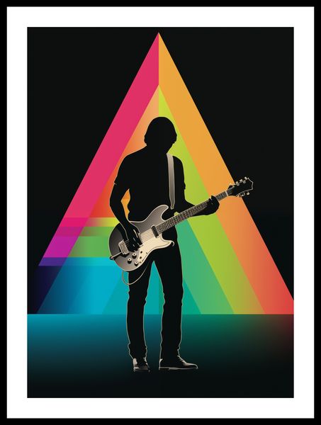 Plakat 39,5x55cm Pryzmat przez Gitarę zdjęcie 3