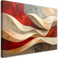 Obraz do salonu sypialni biura, Abstrakcyjne fale 45x30