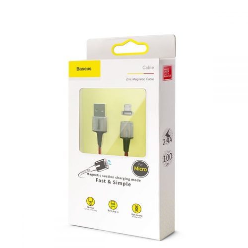 BASEUS MICRO USB MAGNETIC CABLE 200CM RED na Arena.pl