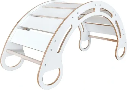 Bujak , bujaczek+zjeżdżalnia- Montessori MDF BIAŁY na Arena.pl