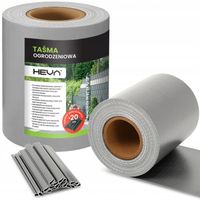 Taśma ogrodzeniowa SZARA 19cm x 35m mocna osłona na ogrodzenie