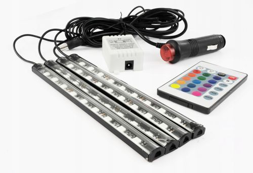 Oświetlenie Interlook LED RGB wnętrza auta na Arena.pl