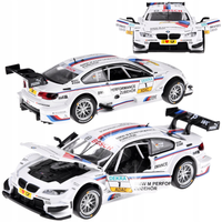 Auto metalowe sportowy model BMW M3 DTM skala 1:32 dźwięki światła ZA4608