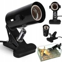 LAMPA UCHWYT NA ŻARÓWKĘ DO ZAMOCOWANIA METALOWA W TERRARIUM MOCNY DO 200W