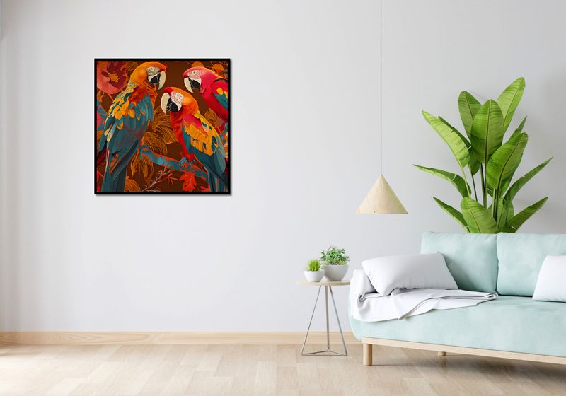 Plakat 80x80cm Kolorowe Ary zdjęcie 4