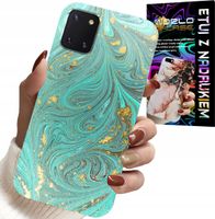 ETUI DO SAMSUNG GALAXY A81 - MARMURKOWE WZORY + SZKŁO HARTOWANE