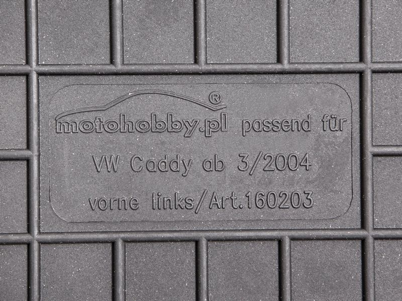 VW Caddy Typ 2K PRZODY DYWANIKI GUMOWE DEDYKOWANE zdjęcie 2