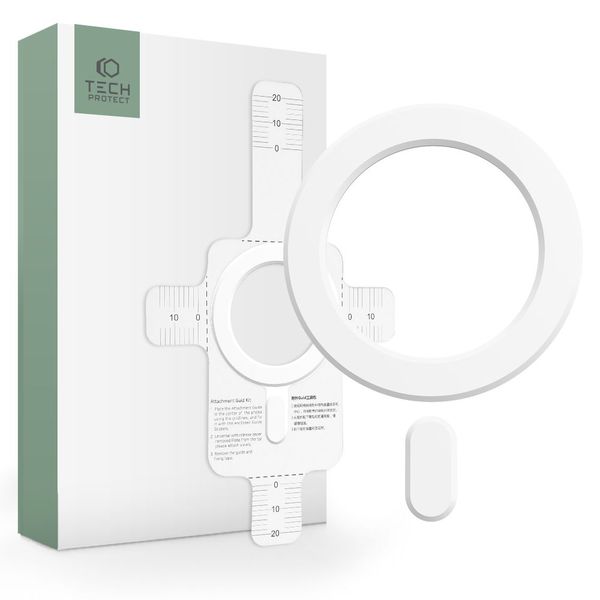 TECH-PROTECT MAGMAT MAGSAFE UNIVERSAL MAGNETIC RING WHITE zdjęcie 1
