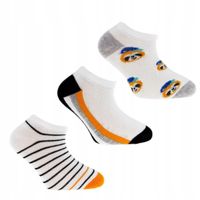 Stopki Skarpetki Dziecięce Bawełniane Kolorowe Leniwiec 3-PARY MORAJ  27-30