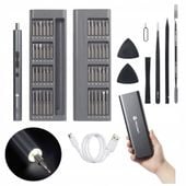 Wkrętak elektryczny precyzyjny WKRĘTARKA akumulatorowa 3.7V 62 ele BITY