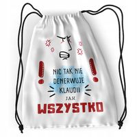 Plecak Dla Klaudii Sportowy Szkolny Worek Torba Z Nadrukiem Ze Zdjęciem