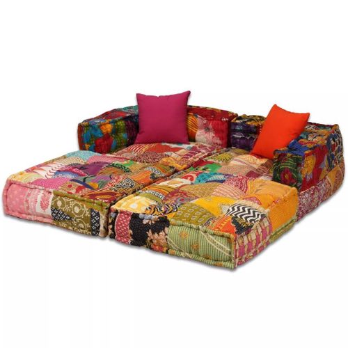 VidaXL Modułowa sofa patchworkowa, 2-osobowa na Arena.pl