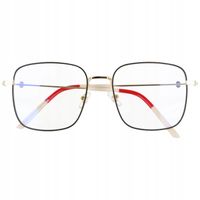 Okulary kwadratowe z Filtrem NIEBIESKIM Zerówki