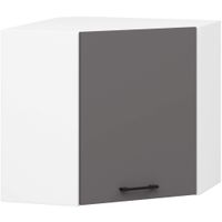 Szafka OLIWIA W60/60N H580 BIAŁA / GRAFIT SZARY