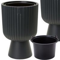 Doniczka okrągła na nóżce  30cm Gazon Donica Osłonka z wkładem