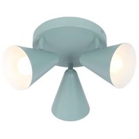 Plafon LAMPA sufitowa AMOR 98-63328 Candellux retro OPRAWA metalowe reflektorki regulowane szare