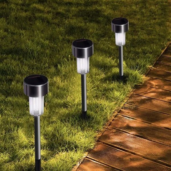 Lampa solarna LED ogrodowa lampka wbijana słupek zdjęcie 2
