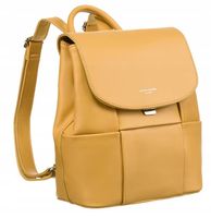 klasyczny plecak damski ze skóry ekologicznej - david jones