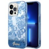 Etui Guess do iPhone 14 Pro, Niebieski