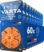 BATERIE DO APARATÓW SŁUCHOWYCH VARTA TYP 13